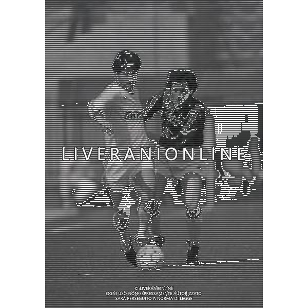 12-05-1987 MILANO CAMPIONATO DI CALCIO SERIE A MILAN-TORINO 1-0 NELLA FOTO ROBERTO DONADONI E GIANCARLO CORRADINI AG ALDO LIVERANI SAS