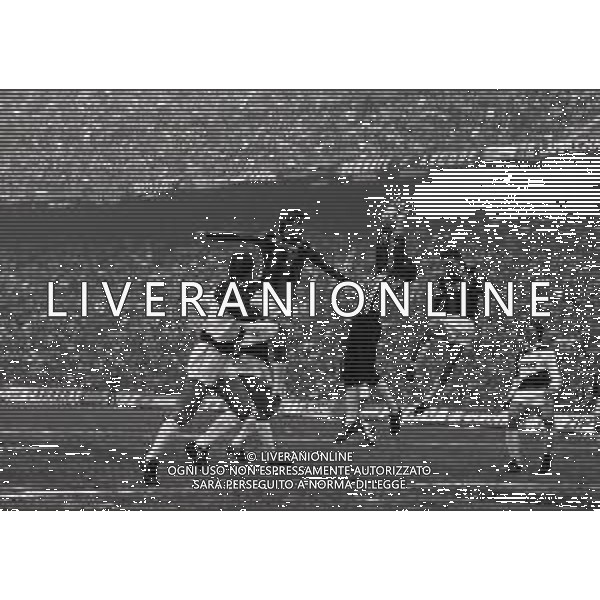 11-01-1987 MILANO CAMPIONATO DI CALCIO SERIE A MILAN-UDINESE 0-0 NELLA FOTO PIETRO VIRDIS E BENIAMINO ABATE AG ALDO LIVERANI SAS