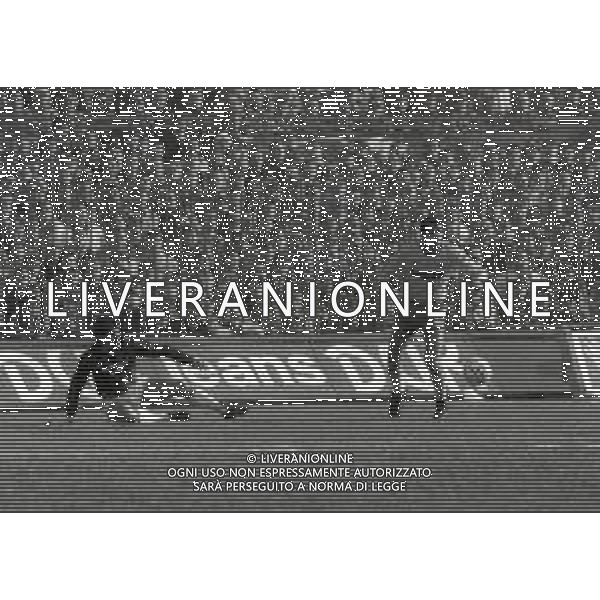 01-02-1987 MILANO CAMPIONATO DI CALCIO SERIE A MILAN-VERONA 1-0 NELLA FOTO ROBERTO GALIA E ALBERICO EVANI AG ALDO LIVERANI SAS