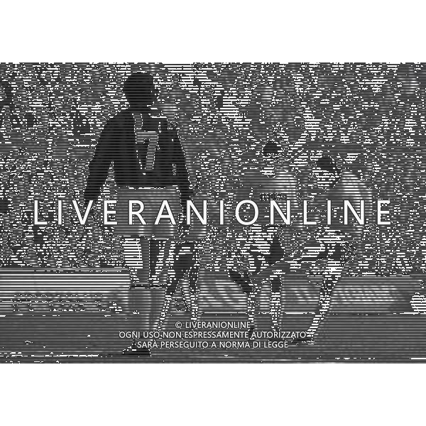 01-02-1987 MILANO CAMPIONATO DI CALCIO SERIE A MILAN-VERONA 1-0 NELLA FOTO LARSEN ELKJAER AG ALDO LIVERANI SAS