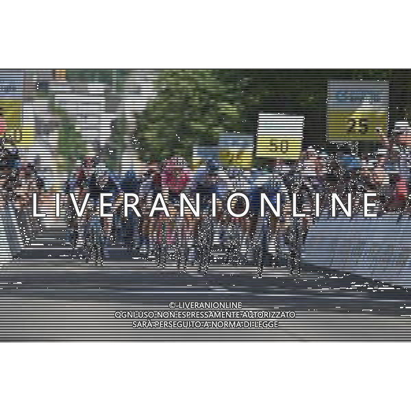 15-06-2022 Tour De Suisse; Tappa 04 Grenchen - Brunnen; 2022, Israel - Premier Tech; 2022, Bikeexchange - Jayco; 2022, Dsm; 2022, Ef Education - Easypost; Impey, Daryl; Matthews, Michael; Kragh Andersen, Soren; Bettiol, Alberto; Brunnen; ©SIROTTI/AGENZIA ALDO LIVERANI SAS