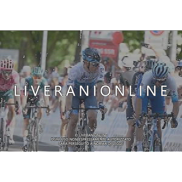 15-06-2022 Tour De Suisse; Tappa 04 Grenchen - Brunnen; 2022, Israel - Premier Tech; 2022, Bikeexchange - Jayco; Impey, Daryl; Matthews, Michael; Brunnen; ©SIROTTI/AGENZIA ALDO LIVERANI SAS