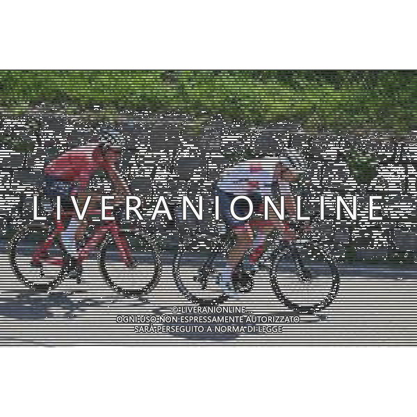 16-06-2022 Tour De Suisse; Tappa 05 Ambri - Novazzano; 2022, Trek - Segafredo; 2022, Alpecin - Fenix; Kamp Egested, Alexander; Dillier, Silvan; Novazzano; ©SIROTTI/AGENZIA ALDO LIVERANI SAS