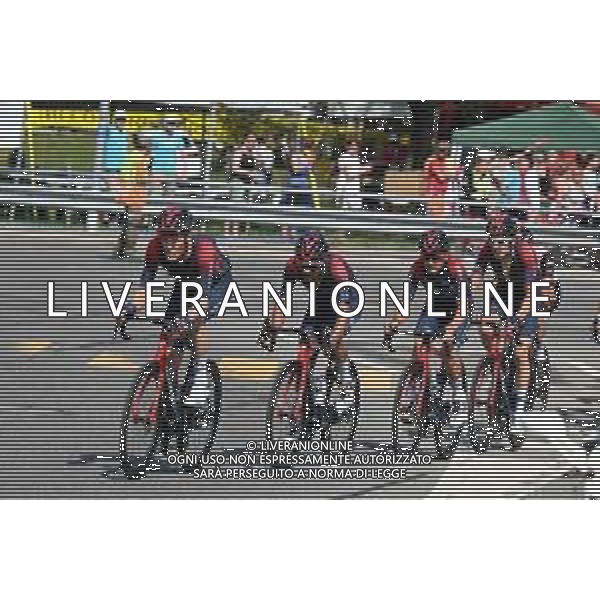 16-06-2022 Tour De Suisse; Tappa 05 Ambri - Novazzano; 2022, Ineos - Grenadiers; Van Baarle, Dylan; Sepulveda, Eduardo; Pidcock, Thomas; Geraint, Thomas; Novazzano; ©SIROTTI/AGENZIA ALDO LIVERANI SAS