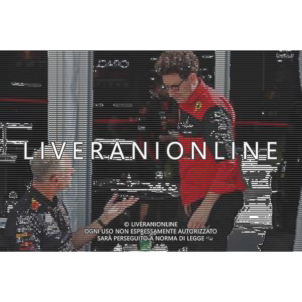 (L to R): Jonathan Wheatley (GBR) Red Bull Racing Team Manager with Mattia Binotto (ITA) Ferrari Team Principal. 17.06.2022. Formula 1 World Championship, Rd 9, Canadian Grand Prix, Montreal, Canada, Practice Day. - www.xpbimages.com, EMail: requests@xpbimages.com © Copyright: Coates / XPB Images/AGENZIA ALDO LIVERANI SAS - ITALY ONLY EDITORIAL USE ONLY