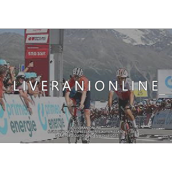 17-06-2022 Tour De Suisse; Tappa 06 Locarno - Moosalp; 2022, Trek - Segafredo; 2022, Cofidis; Simmons, Quinn; Herrada Lopez, Jose; Moosalp; ©SIROTTI/AGENZIA ALDO LIVERANI SAS