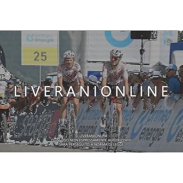 17-06-2022 Tour De Suisse; Tappa 06 Locarno - Moosalp; 2022, Ag2r - Citroen; Berthet, Clement; Schar, Michael; Moosalp; ©SIROTTI/AGENZIA ALDO LIVERANI SAS