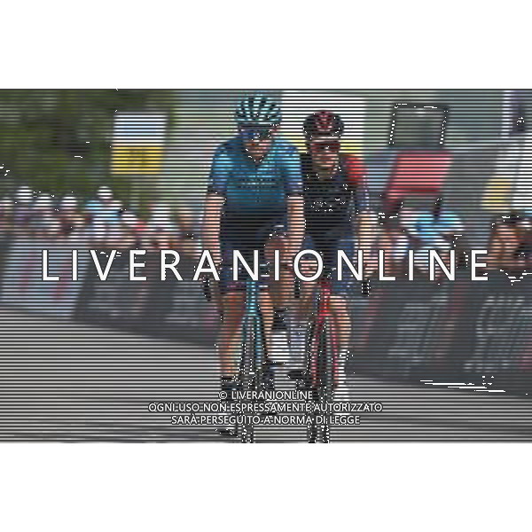 17-06-2022 Tour De Suisse; Tappa 06 Locarno - Moosalp; 2022, Astana - Qazaqstan; 2022, Ineos - Grenadiers; Gruzdev, Dmtriy; Van Baarle, Dylan; Moosalp; ©SIROTTI/AGENZIA ALDO LIVERANI SAS