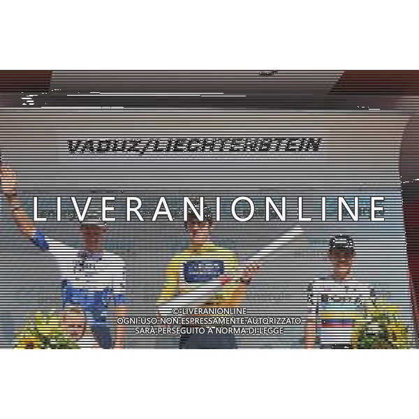 19-06-2022 Tour De Suisse; Tappa 08 Vaduz - Vaduz; 2022, Ineos - Grenadiers; 2022, Israel - Premier Tech; 2022, Bora - Hansgrohe; Geraint, Thomas; Fuglsang, Jacob; Higuita, Sergio; Vaduz; ©SIROTTI/AGENZIA ALDO LIVERANI SAS