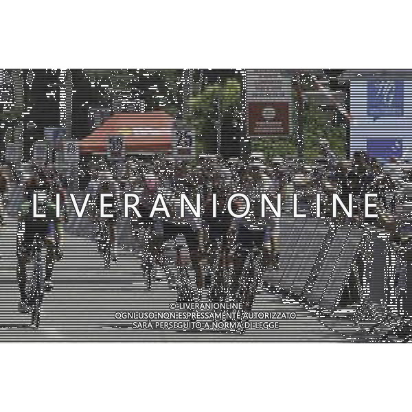 19-06-2022 La Route D\'occitanie; Tappa 04 Les Angles - Auterive; 2022, Totalenergie; 2022, Trek - Segafredo; 2022, Ineos - Grenadiers; 2022, Movistar; Bonifazio, Niccolo; Moschetti, Matteo; Viviani, Elia; Kanter, Max; Auterive; ©SIROTTI/AGENZIA ALDO LIVERANI SAS