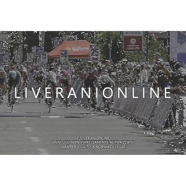 19-06-2022 La Route D\'occitanie; Tappa 04 Les Angles - Auterive; 2022, Totalenergie; 2022, Trek - Segafredo; 2022, Ineos - Grenadiers; 2022, Movistar; Bonifazio, Niccolo; Moschetti, Matteo; Viviani, Elia; Kanter, Max; Auterive; ©SIROTTI/AGENZIA ALDO LIVERANI SAS