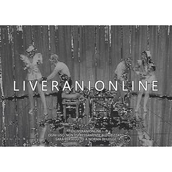 1984 MILANO TRASMISSIONE TELEVISIVA “ IL TRAPPOLONE“ NELL\'ANNO 1984 NELLA FOTO RENZO MONTAGNANI AG ALDO LIVERANI SAS 