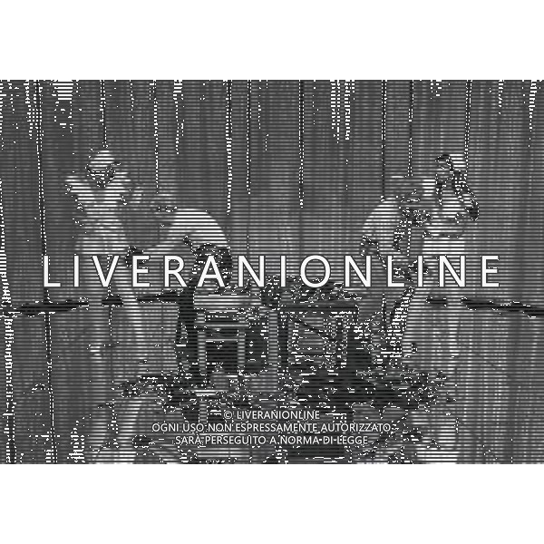 1984 MILANO TRASMISSIONE TELEVISIVA “ IL TRAPPOLONE“ NELL\'ANNO 1984 NELLA FOTO RENZO MONTAGNANI AG ALDO LIVERANI SAS 