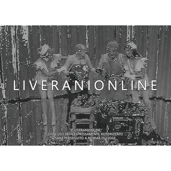 1984 MILANO TRASMISSIONE TELEVISIVA “ IL TRAPPOLONE“ NELL\'ANNO 1984 NELLA FOTO RENZO MONTAGNANI AG ALDO LIVERANI SAS 