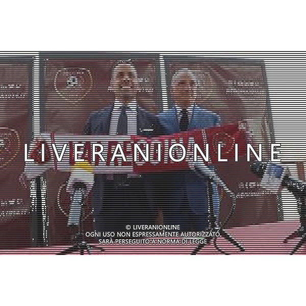 Presentazione del Presidente della Reggina Dott. Marcello Cardona, ex Prefetto di Reggio Calabria, ex Arbitro di serie A, con il nuovo proprietario della Reggina Dott. Felice Saladini, Reggio Calabria 25.06.2022 ©Gareffa/AGENZIA ALDO LIVERANI SAS