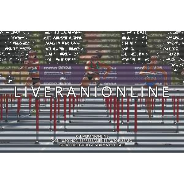 Alessio De Marco/LMedia - Italian Athletics Championship 2022 (day1) - Italian Athletics <stagioneSportiva> June 25 2022 - Raul Guidobaldi stadium Rieti, Italy Italian Athletics Championship 2022 (day1) Photo showing: LUNARDON Alice - GIOVANNINI Marta giaele CARBONCINI Matilde 110hs Femminile @Alessio De Marco/LiveMedia /AGENZIA ALDO LIVERANI SAS