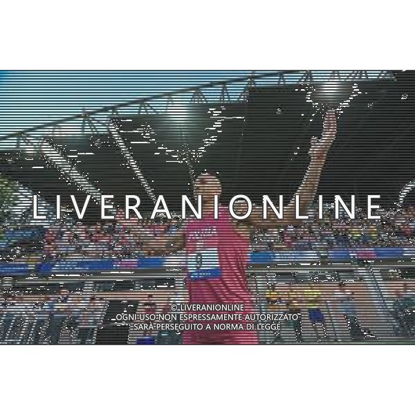 Alessio De Marco/LMedia - Italian Athletics Championship 2022 (day1) - Italian Athletics <stagioneSportiva> June 25 2022 - Raul Guidobaldi stadium Rieti, Italy Italian Athletics Championship 2022 (day1) Photo showing: Marcell Jacobs (ITA) Fiamme Oro - Tokyo 2020 Olympic Gold Medal - 100m Final @Alessio De Marco/LiveMedia /AGENZIA ALDO LIVERANI SAS