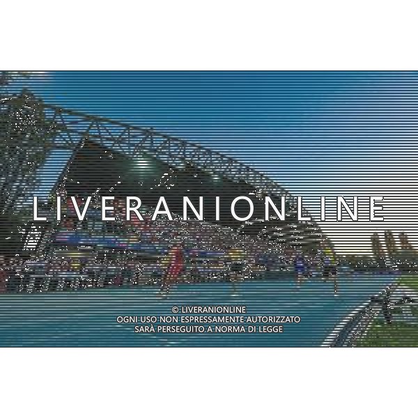 Alessio De Marco/LMedia - Italian Athletics Championship 2022 (day1) - Italian Athletics <stagioneSportiva> June 25 2022 - Raul Guidobaldi stadium Rieti, Italy Italian Athletics Championship 2022 (day1) Photo showing: Marcell Jacobs (ITA) Fiamme Oro - Tokyo 2020 Olympic Gold Medal - 100m Final @Alessio De Marco/LiveMedia /AGENZIA ALDO LIVERANI SAS