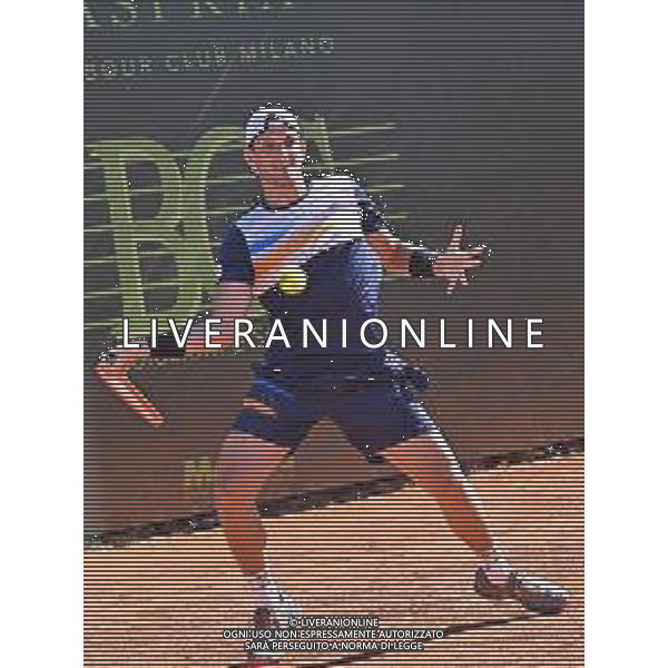 Samantha Palazzini/LMedia - 2022 Atp Challenger Milano - Aspria Tennis Cup - Tennis Internationals June 25 2022 - Aspria Harbour Club Milan, Italy 2022 Atp Challenger Milano - Aspria Tennis Cup Photo showing: 25/06/2022-ATP challenger tour 2022 milan-Aspria tennis cup - FRANCESCO PASSERO (ITA) @Samantha Palazzini/LiveMedia AG ALDO LIVERANI SAS