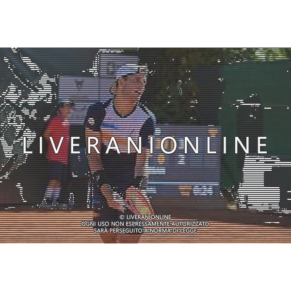 Samantha Palazzini/LMedia - 2022 Atp Challenger Milano - Aspria Tennis Cup - Tennis Internationals June 25 2022 - Aspria Harbour Club Milan, Italy 2022 Atp Challenger Milano - Aspria Tennis Cup Photo showing: 25/06/2022-ATP challenger tour 2022 milan-Aspria tennis cup - FRANCESCO PASSERO (ITA) @Samantha Palazzini/LiveMedia AG ALDO LIVERANI SAS