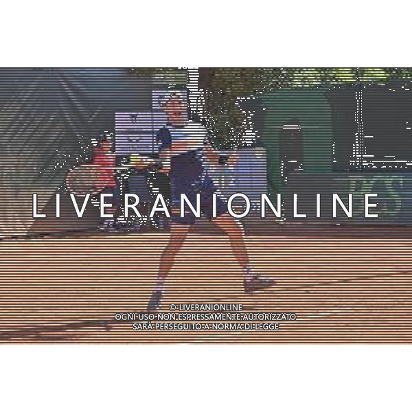 Samantha Palazzini/LMedia - 2022 Atp Challenger Milano - Aspria Tennis Cup - Tennis Internationals June 25 2022 - Aspria Harbour Club Milan, Italy 2022 Atp Challenger Milano - Aspria Tennis Cup Photo showing: 25/06/2022-ATP challenger tour 2022 milan-Aspria tennis cup - FRANCESCO PASSERO (ITA) @Samantha Palazzini/LiveMedia AG ALDO LIVERANI SAS