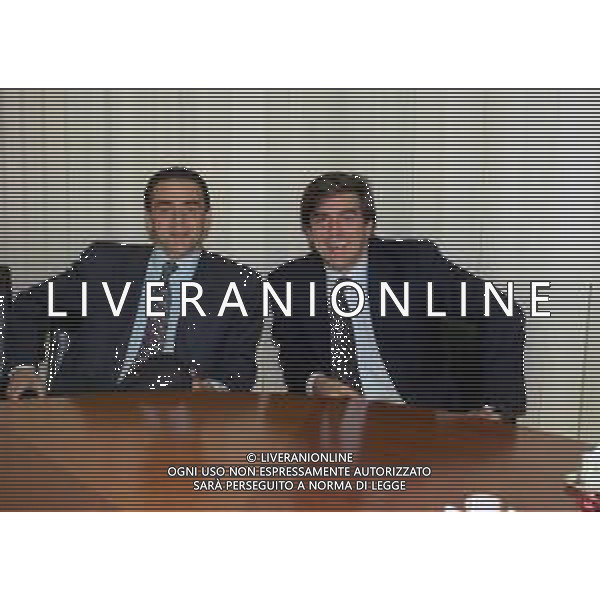 RETROSPETTIVA STEFANO GARILLI PRESIDENTE PIACENZA CALCIO NELLA FOTO STEFANO GARILLI PRESIDENTE PIACENZA CALCIO NELL\'ANNO 1996-1997 CON IL FRATELLO FABRIZIO GARILLI AG ALDO LIVERANI SAS