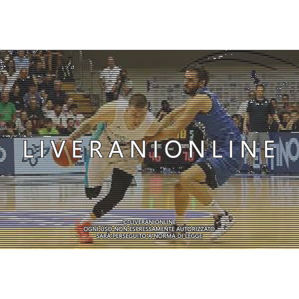 Foto Paola Garbuio/Ag:Aldo Liverani 25-06-22 Trieste Italbasket 2022 amichevole Italia vs Slovenia nella foto: Hrovat Gregor,Vitali Michele - /AGENZIA ALDO LIVERANI SAS