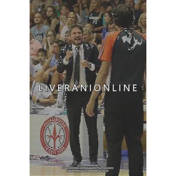 Foto Paola Garbuio/Ag:Aldo Liverani 25-06-22 Trieste Italbasket 2022 amichevole Italia vs Slovenia nella foto: Gianmarco Pozzecco - /AGENZIA ALDO LIVERANI SAS