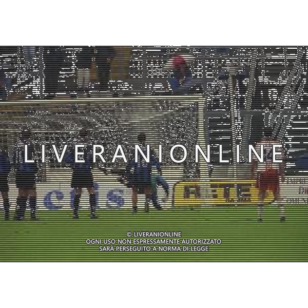 24-10-1999 BERGAMO CAMPIONATO DI CALCIO SERIE B ATALANTA-PISTOIESE 3-1 NELLA FOTO GOAL FABRIZIO FIORETTI AG ALDO LIVERANI SAS