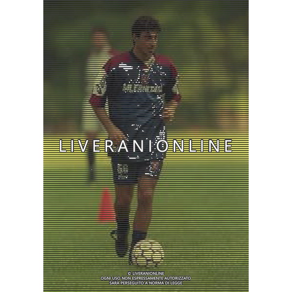13-07-1999 TENNA ALLENAMENTO PRE CAMPIONATO SALERNITANA CALCIO NELLA FOTO EMILIO BELMONTE AG ALDO LIVERANI SAS