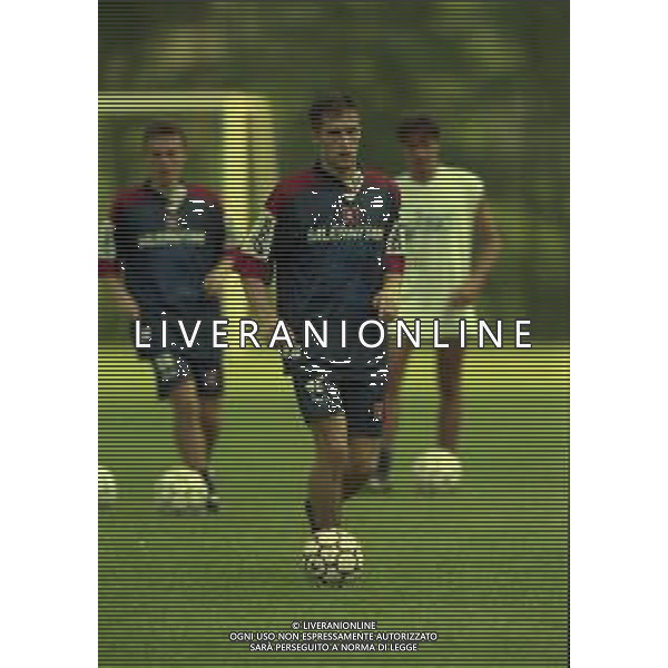 13-07-1999 TENNA ALLENAMENTO PRE CAMPIONATO SALERNITANA CALCIO NELLA FOTO DRAZEN BOLIC AG ALDO LIVERANI SAS