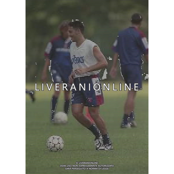 13-07-1999 TENNA ALLENAMENTO PRE CAMPIONATO SALERNITANA CALCIO NELLA FOTO DAVID DI MICHELE AG ALDO LIVERANI SAS