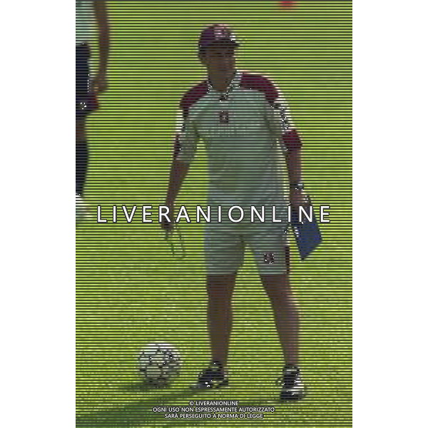 13-07-1999 TENNA ALLENAMENTO PRE CAMPIONATO SALERNITANA CALCIO NELLA FOTO DELIO ROSSI ALLENATORE SALERNITANA CALCIO AG ALDO LIVERANI SAS