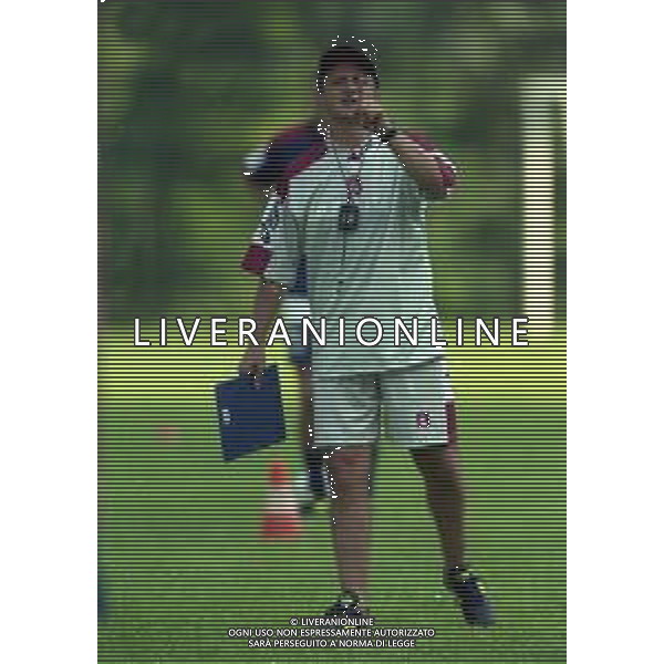 13-07-1999 TENNA ALLENAMENTO PRE CAMPIONATO SALERNITANA CALCIO NELLA FOTO DELIO ROSSI ALLENATORE SALERNITANA CALCIO AG ALDO LIVERANI SAS