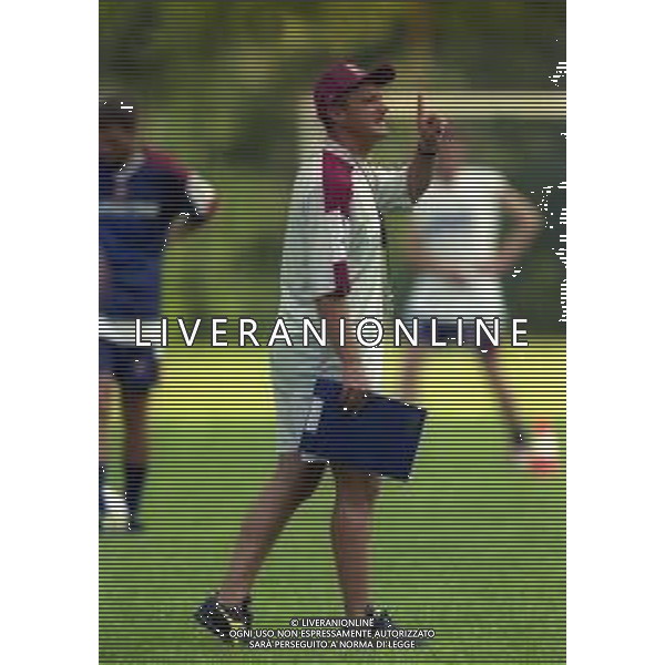 13-07-1999 TENNA ALLENAMENTO PRE CAMPIONATO SALERNITANA CALCIO NELLA FOTO DELIO ROSSI ALLENATORE SALERNITANA CALCIO AG ALDO LIVERANI SAS
