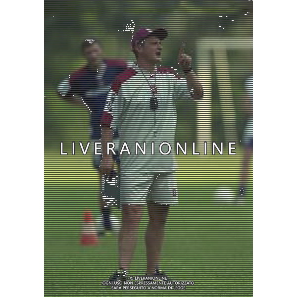 13-07-1999 TENNA ALLENAMENTO PRE CAMPIONATO SALERNITANA CALCIO NELLA FOTO DELIO ROSSI ALLENATORE SALERNITANA CALCIO AG ALDO LIVERANI SAS