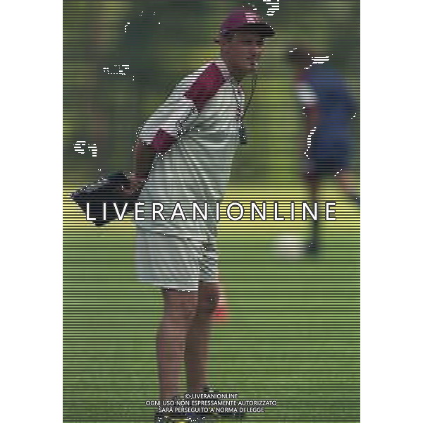13-07-1999 TENNA ALLENAMENTO PRE CAMPIONATO SALERNITANA CALCIO NELLA FOTO DELIO ROSSI ALLENATORE SALERNITANA CALCIO AG ALDO LIVERANI SAS