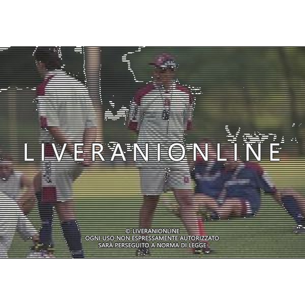 13-07-1999 TENNA ALLENAMENTO PRE CAMPIONATO SALERNITANA CALCIO NELLA FOTO DELIO ROSSI ALLENATORE SALERNITANA CALCIO AG ALDO LIVERANI SAS