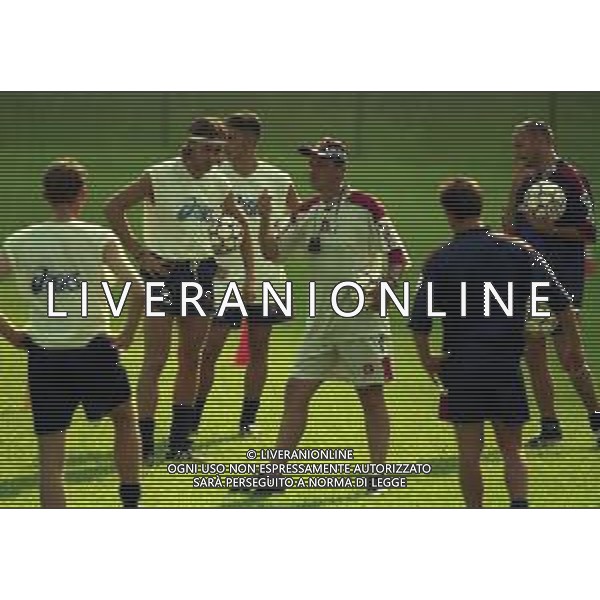13-07-1999 TENNA ALLENAMENTO PRE CAMPIONATO SALERNITANA CALCIO NELLA FOTO DELIO ROSSI ALLENATORE SALERNITANA CALCIO AG ALDO LIVERANI SAS