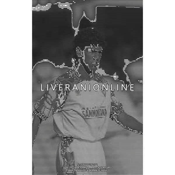 RETROSPETTIVA MARCIO ROBERTO DOS SANTOS CALCIATORE NELLA FOTO MARCIO ROBERTO DOS SANTOS CON LA MAGLIA DELLA FIORENTINA CALCIO NELL\'ANNO 1994-1995 AG ALDO LIVERANI SAS
