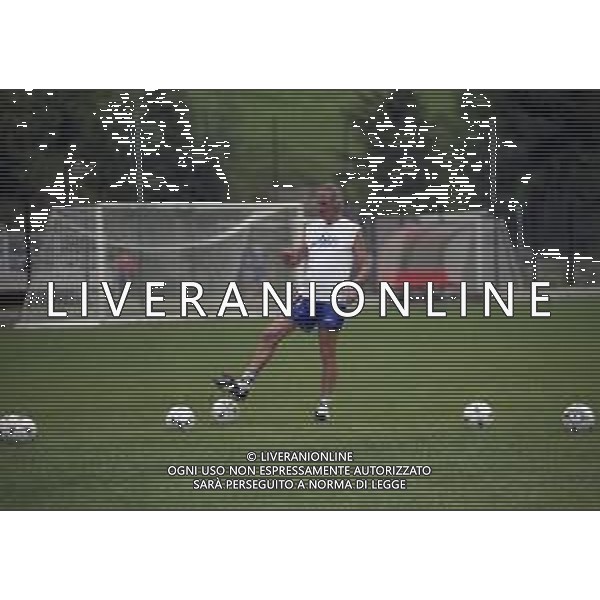 1997 ALLENAMENTO PRECAMPIONATO SAMPDORIA CALCIO NELLA FOTO LUIS CESAR MENOTII ALLENATORE SAMPDORIA CALCIO AG ALDO LIVERANI SAS