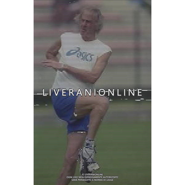 1997 ALLENAMENTO PRECAMPIONATO SAMPDORIA CALCIO NELLA FOTO LUIS CESAR MENOTII ALLENATORE SAMPDORIA CALCIO AG ALDO LIVERANI SAS