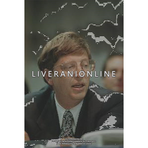 Conferenza Stampa dell\'imprenditore Bill Gates per la presentazione ufficiale in Italia di Windows \'95, a Villa Erba a Cernobbio (Como) 2 settembre 1995 /AGENZIA ALDO LIVERANI SAS