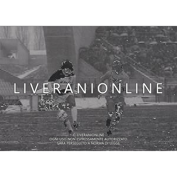 09-02-1986 UDINE CAMPIONATO DI CALCIO SERIE A UDINESE-AVELLINO 3-1 NELLA FOTO MASSIMO STORGATO E PAOLO BENEDETTI AG ALDO LIVERANI SAS