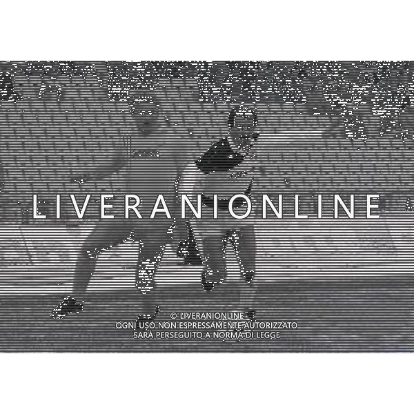 09-02-1986 UDINE CAMPIONATO DI CALCIO SERIE A UDINESE-AVELLINO 3-1 NELLA FOTO PAOLO BENEDETTI E PAOLO DAL FIUME AG ALDO LIVERANI SAS 