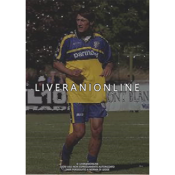 17-07-2000 VALLE D\'AOSTA MORGEX ALLENAMENTO PRE CAMPIONATO PARMA CALCIO NELLA FOTO DIEGO FUSER AG ALDO LIVERANI SAS