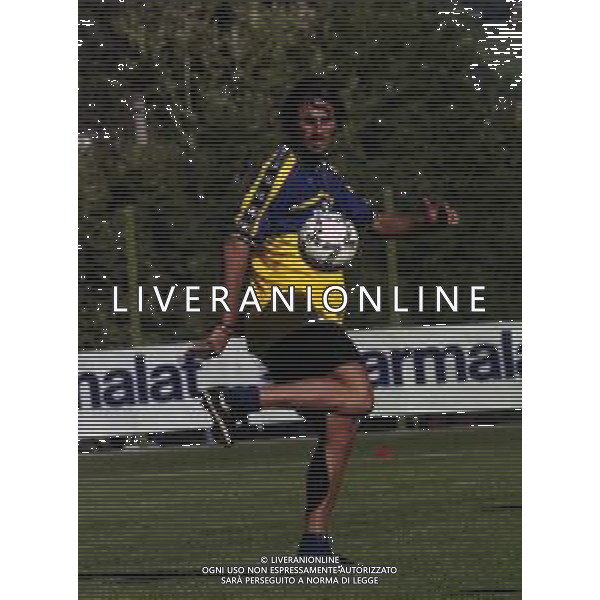 17-07-2000 VALLE D\'AOSTA MORGEX ALLENAMENTO PRE CAMPIONATO PARMA CALCIO NELLA FOTO DINO BAGGIO AG ALDO LIVERANI SAS