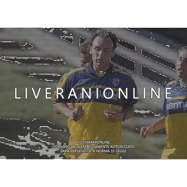 17-07-2000 VALLE D\'AOSTA MORGEX ALLENAMENTO PRE CAMPIONATO PARMA CALCIO NELLA FOTO ALAIN BOGHOSSIAN AG ALDO LIVERANI SAS