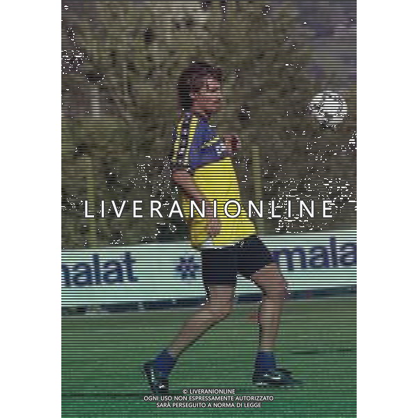 17-07-2000 VALLE D\'AOSTA MORGEX ALLENAMENTO PRE CAMPIONATO PARMA CALCIO NELLA FOTO DINO BAGGIO AG ALDO LIVERANI SAS