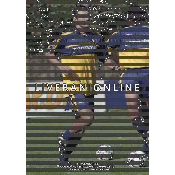 17-07-2000 VALLE D\'AOSTA MORGEX ALLENAMENTO PRE CAMPIONATO PARMA CALCIO NELLA FOTO MATTEO GUARDALBEN AG ALDO LIVERANI SAS